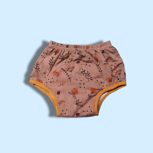 Floral Brown - Muslin Padded Underwear