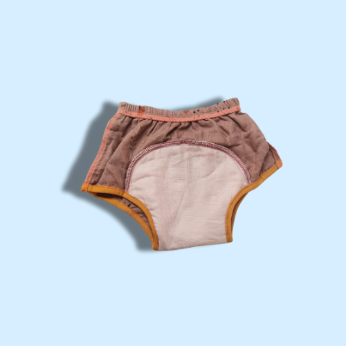 Floral Brown - Muslin Padded Underwear