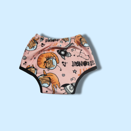 Cat Astronaut Pink - Premium Padded Underwear