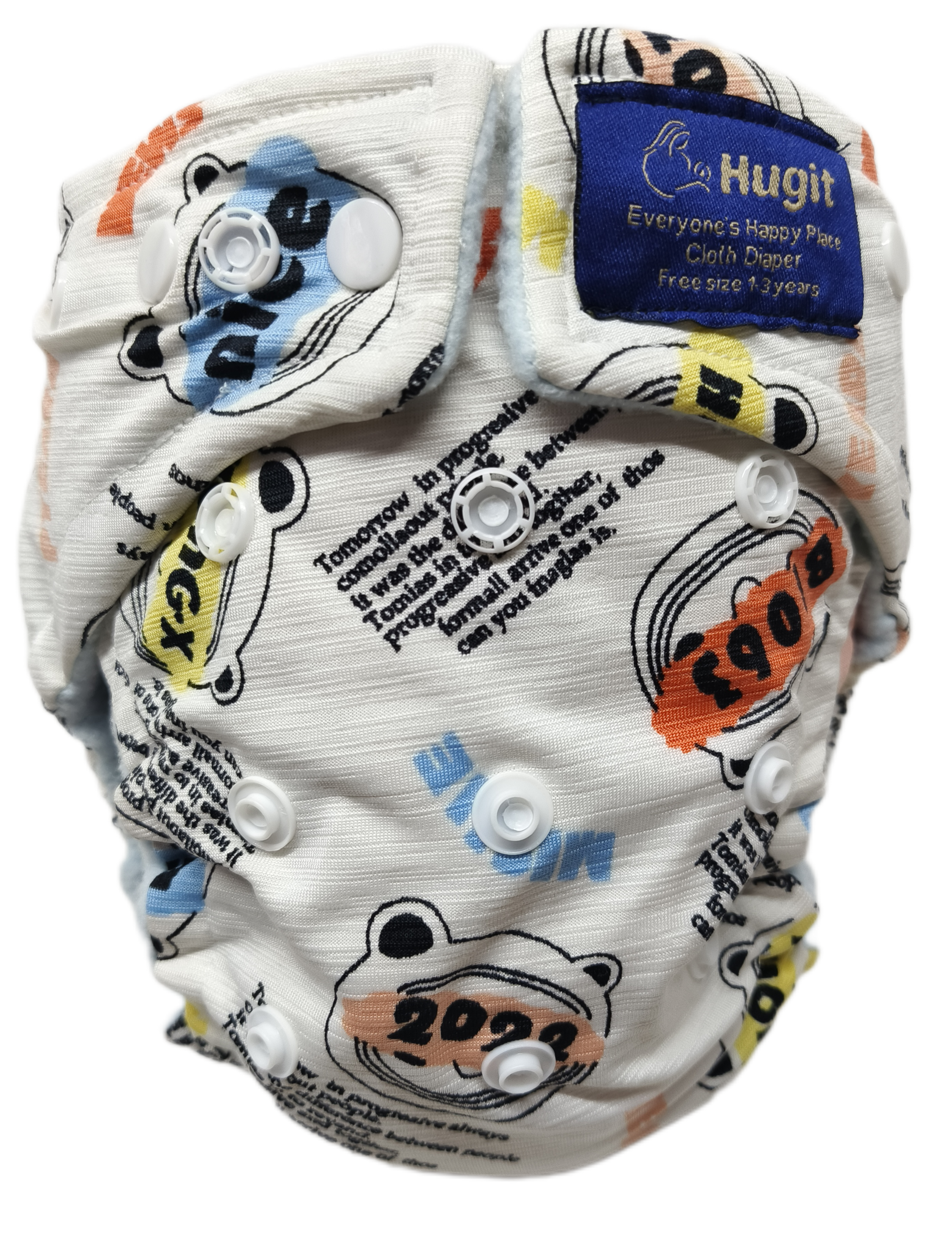 Cartoon Bear 100 Diaper with Inerts