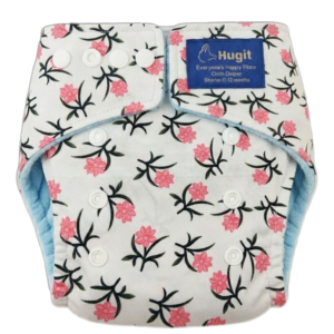 Pink blossom 115 - Diaper with Booster Insert