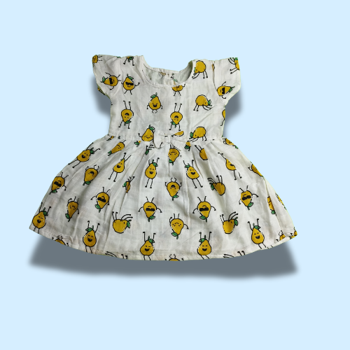 Playful Bug - Muslin Frocks Half Sleeve