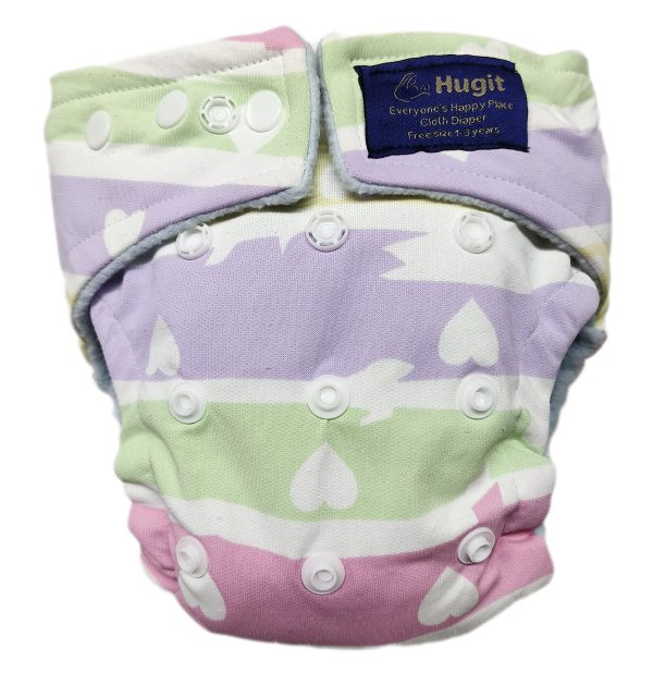 Rainbow Hearts Diaper no: 103 with Inerts