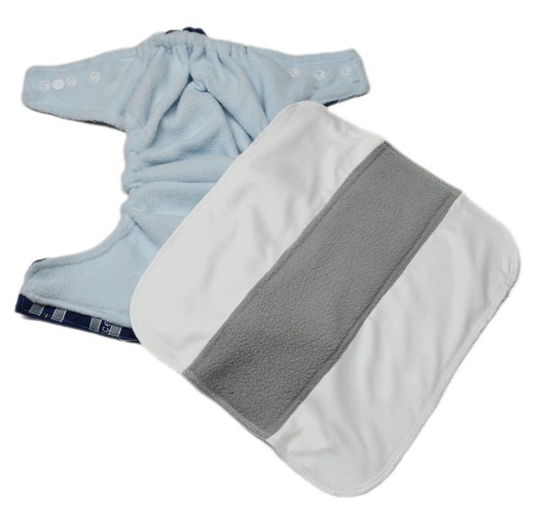 Blue Lined Diaper with Inert No;106