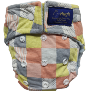 Multi Color Checked no :105 Diaper with Inert