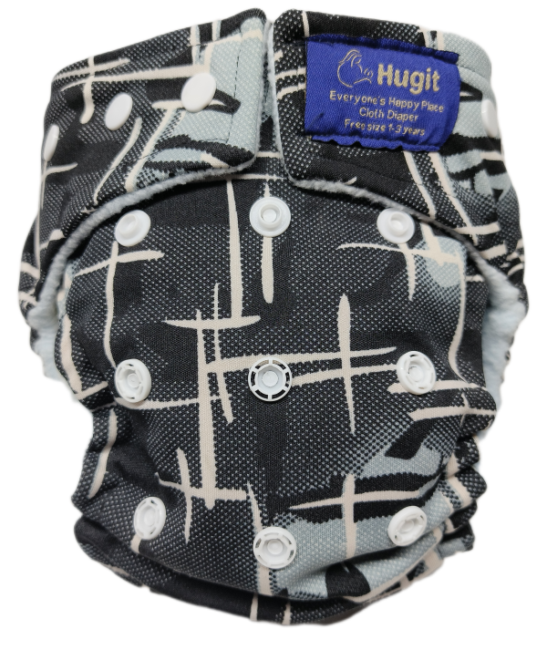 Dark Stripe Diaper with Inert No:104