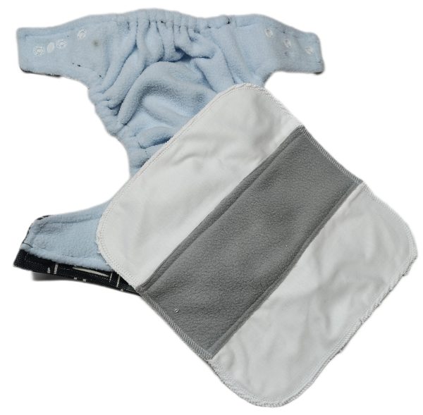 Dark Stripe Diaper with Inert No:104